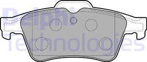 Delphi LP3303 - Brake Pad Set, disc brake www.autospares.lv