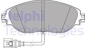 Delphi LP3389-18B1 - Bremžu uzliku kompl., Disku bremzes www.autospares.lv