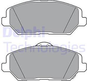 Delphi LP3385 - Тормозные колодки, дисковые, комплект www.autospares.lv