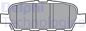 Delphi LP3375 - Brake Pad Set, disc brake www.autospares.lv