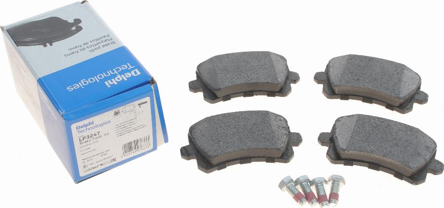 Delphi LP3247 - Brake Pad Set, disc brake www.autospares.lv