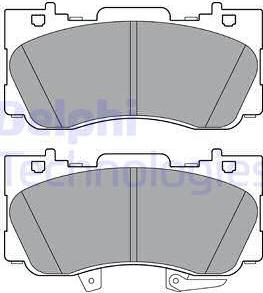 Delphi LP3254 - Bremžu uzliku kompl., Disku bremzes www.autospares.lv