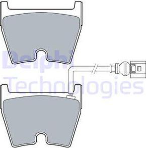 Delphi LP3266 - Bremžu uzliku kompl., Disku bremzes www.autospares.lv