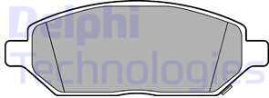 Delphi LP3236 - Brake Pad Set, disc brake www.autospares.lv