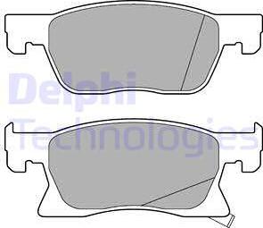 Delphi LP3238 - Bremžu uzliku kompl., Disku bremzes www.autospares.lv