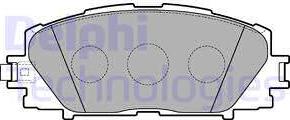 Delphi LP3273 - Тормозные колодки, дисковые, комплект www.autospares.lv