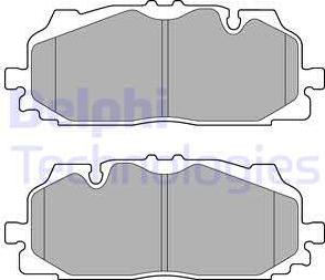 Delphi LP3272 - Bremžu uzliku kompl., Disku bremzes www.autospares.lv