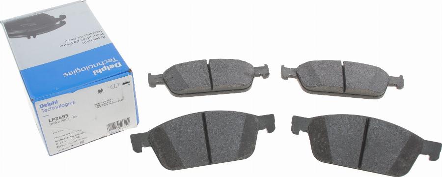 Delphi LP2495 - Brake Pad Set, disc brake www.autospares.lv