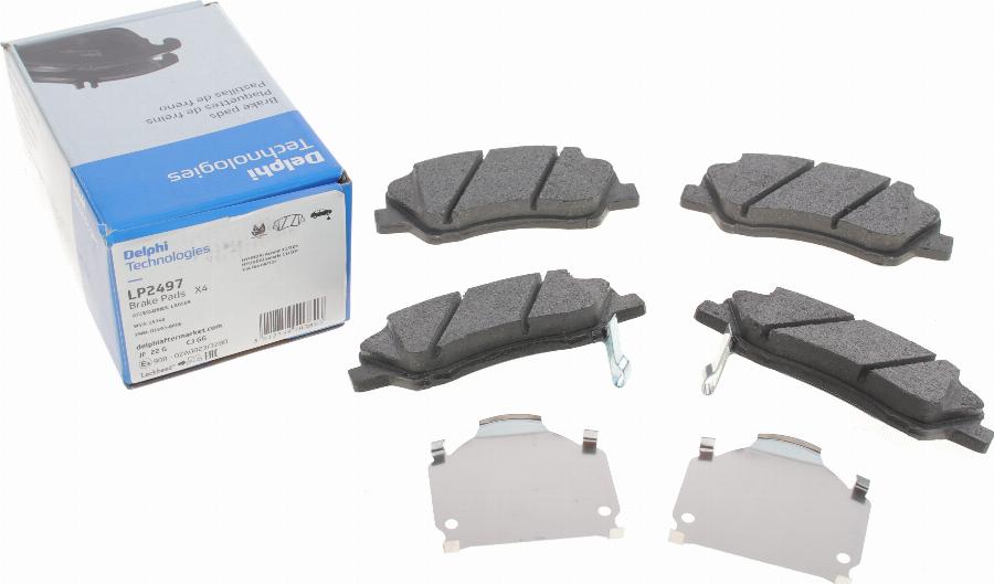 Delphi LP2497 - Brake Pad Set, disc brake www.autospares.lv