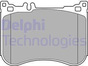 Delphi LP2445 - Bremžu uzliku kompl., Disku bremzes www.autospares.lv