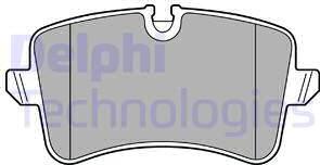 Delphi LP2446 - Тормозные колодки, дисковые, комплект www.autospares.lv