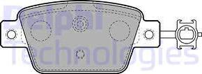 Delphi LP2486-18B1 - Bremžu uzliku kompl., Disku bremzes www.autospares.lv