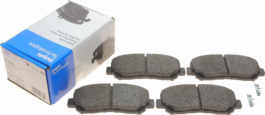 Delphi LP2481 - Brake Pad Set, disc brake www.autospares.lv