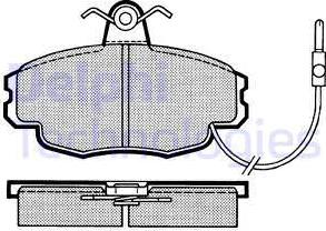 Delphi LP248 - Bremžu uzliku kompl., Disku bremzes www.autospares.lv