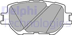 Delphi LP2699 - Тормозные колодки, дисковые, комплект www.autospares.lv