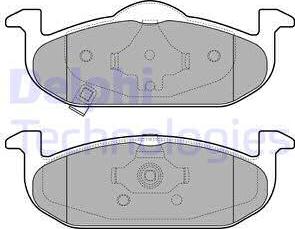 Delphi LP2695 - Bremžu uzliku kompl., Disku bremzes www.autospares.lv