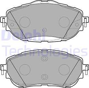 Delphi LP2691 - Bremžu uzliku kompl., Disku bremzes www.autospares.lv