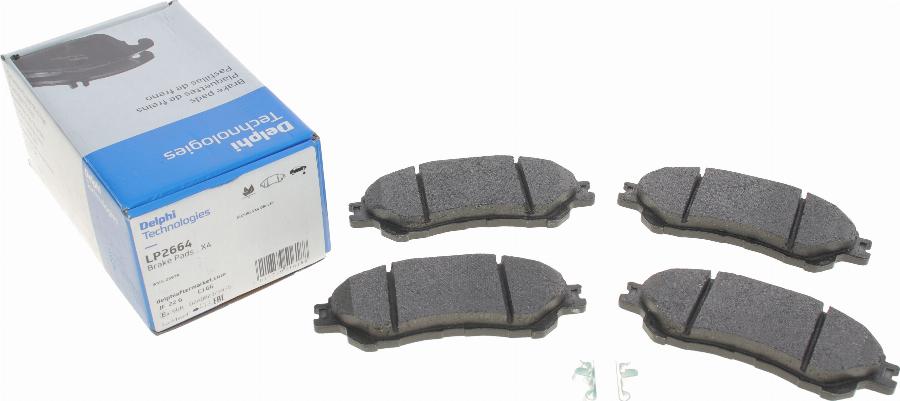 Delphi LP2664 - Brake Pad Set, disc brake www.autospares.lv