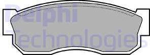 Delphi LP261 - Brake Pad Set, disc brake www.autospares.lv