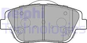 Delphi LP2688 - Bremžu uzliku kompl., Disku bremzes autospares.lv