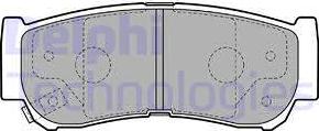 Delphi LP2049 - Brake Pad Set, disc brake www.autospares.lv