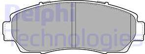 Delphi LP2046 - Brake Pad Set, disc brake www.autospares.lv