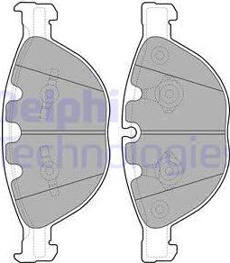 Delphi LP2041 - Bremžu uzliku kompl., Disku bremzes www.autospares.lv