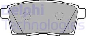 Delphi LP2052 - Brake Pad Set, disc brake www.autospares.lv