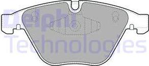 Delphi LP2067 - Brake Pad Set, disc brake www.autospares.lv