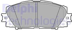 Delphi LP2006 - Тормозные колодки, дисковые, комплект www.autospares.lv