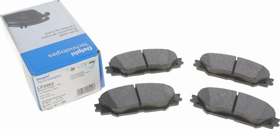 Delphi LP2002 - Brake Pad Set, disc brake www.autospares.lv