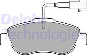 Delphi LP2014 - Brake Pad Set, disc brake www.autospares.lv