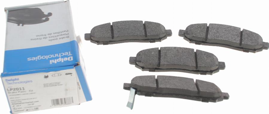 Delphi LP2011 - Brake Pad Set, disc brake www.autospares.lv