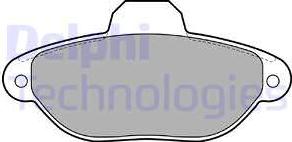 Delphi LP2013 - Brake Pad Set, disc brake www.autospares.lv