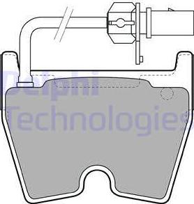 Delphi LP2089 - Bremžu uzliku kompl., Disku bremzes www.autospares.lv