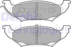 Delphi LP2085 - Bremžu uzliku kompl., Disku bremzes www.autospares.lv