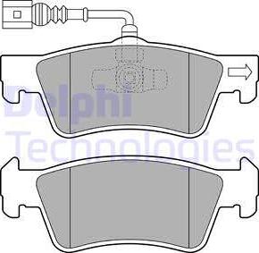 Delphi LP2086 - Bremžu uzliku kompl., Disku bremzes www.autospares.lv