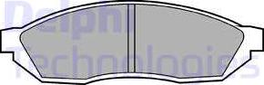 Delphi LP208 - Brake Pad Set, disc brake www.autospares.lv