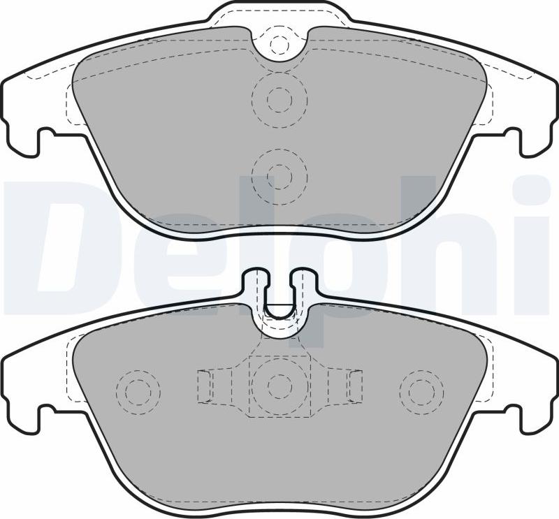 Delphi LP2029-17B1 - Bremžu uzliku kompl., Disku bremzes www.autospares.lv