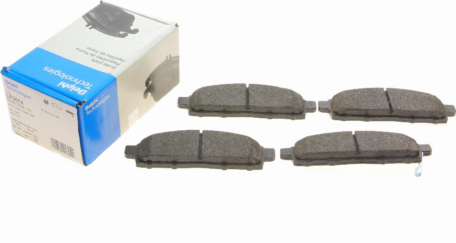 Delphi LP2074 - Brake Pad Set, disc brake www.autospares.lv