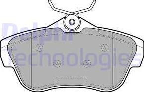 Delphi LP2071 - Brake Pad Set, disc brake www.autospares.lv