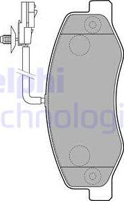 Delphi LP2192 - Bremžu uzliku kompl., Disku bremzes autospares.lv