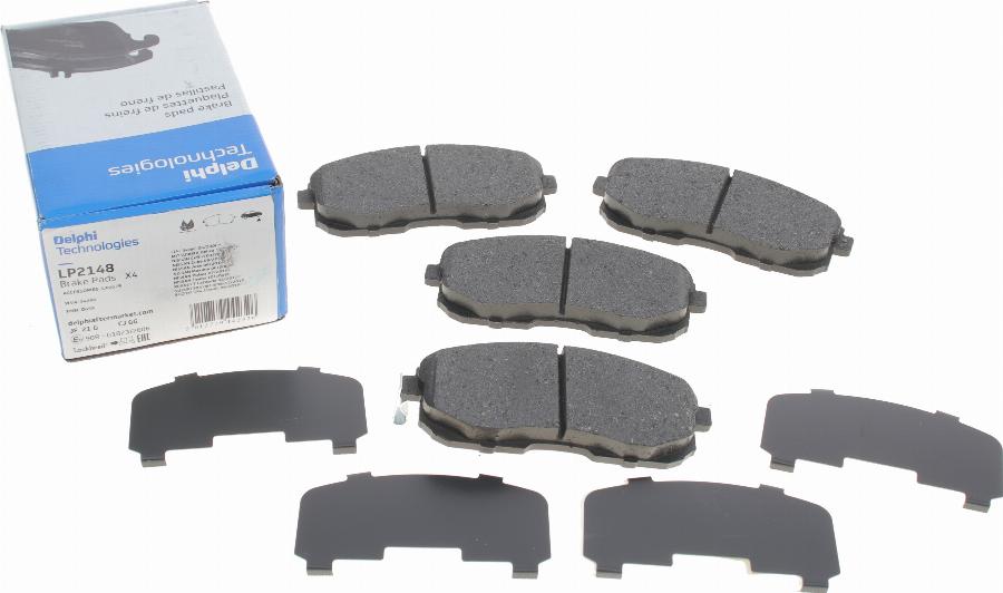 Delphi LP2148 - Brake Pad Set, disc brake www.autospares.lv