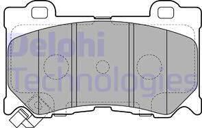 Delphi LP2156 - Bremžu uzliku kompl., Disku bremzes www.autospares.lv