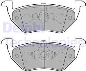 Delphi LP2158 - Bremžu uzliku kompl., Disku bremzes www.autospares.lv