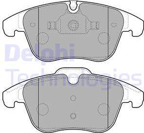 Delphi LP2165-18B1 - Bremžu uzliku kompl., Disku bremzes www.autospares.lv