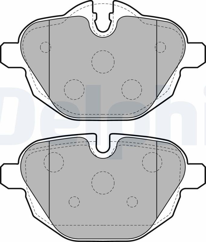 Delphi LP2162-17B1 - Bremžu uzliku kompl., Disku bremzes www.autospares.lv