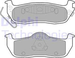 Delphi LP2109 - Bremžu uzliku kompl., Disku bremzes www.autospares.lv