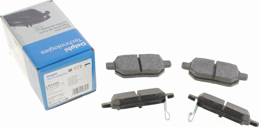 Delphi LP2105 - Brake Pad Set, disc brake www.autospares.lv