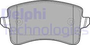 Delphi LP2106 - Тормозные колодки, дисковые, комплект www.autospares.lv